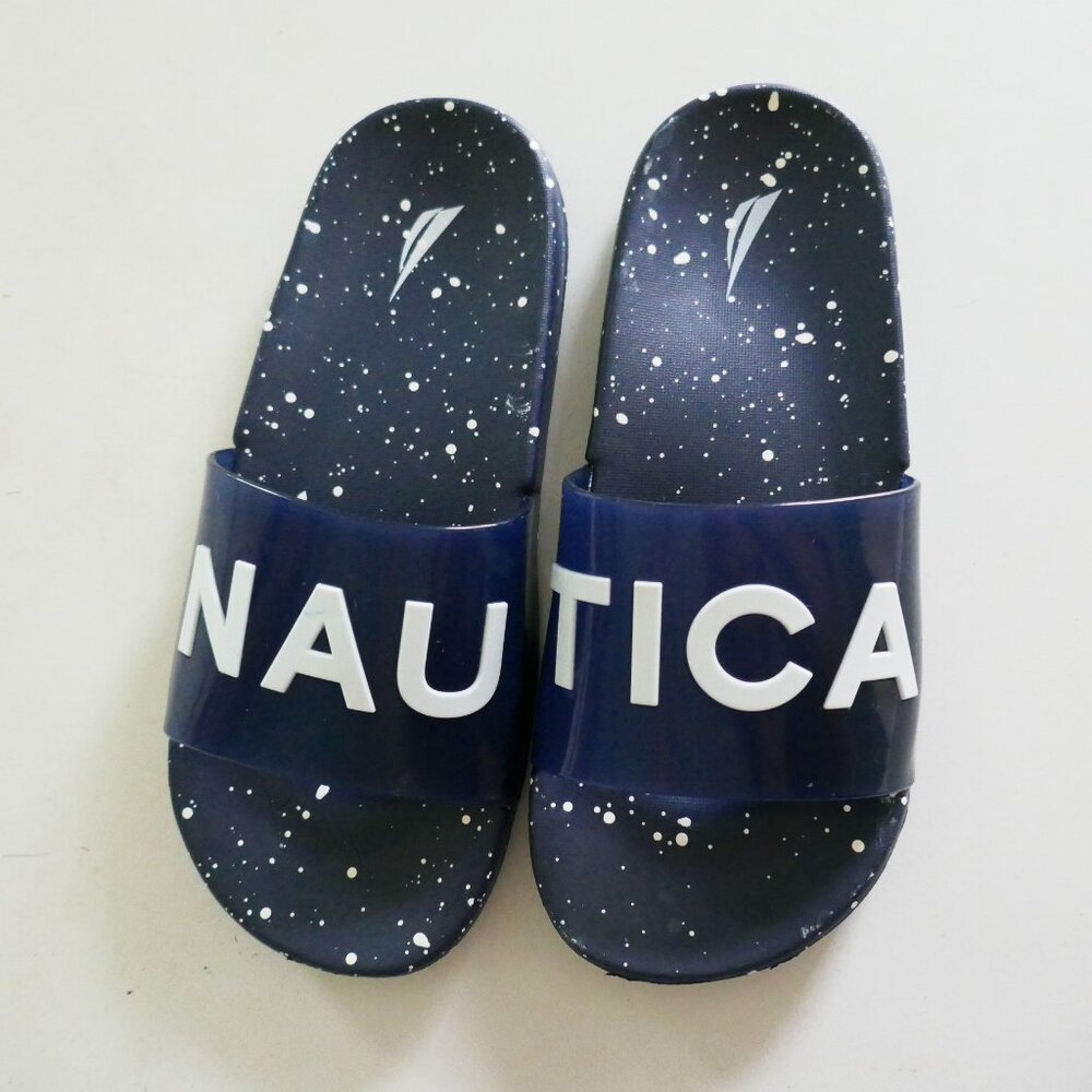 Nautica women's athletic slide sandal navy blue US size 6